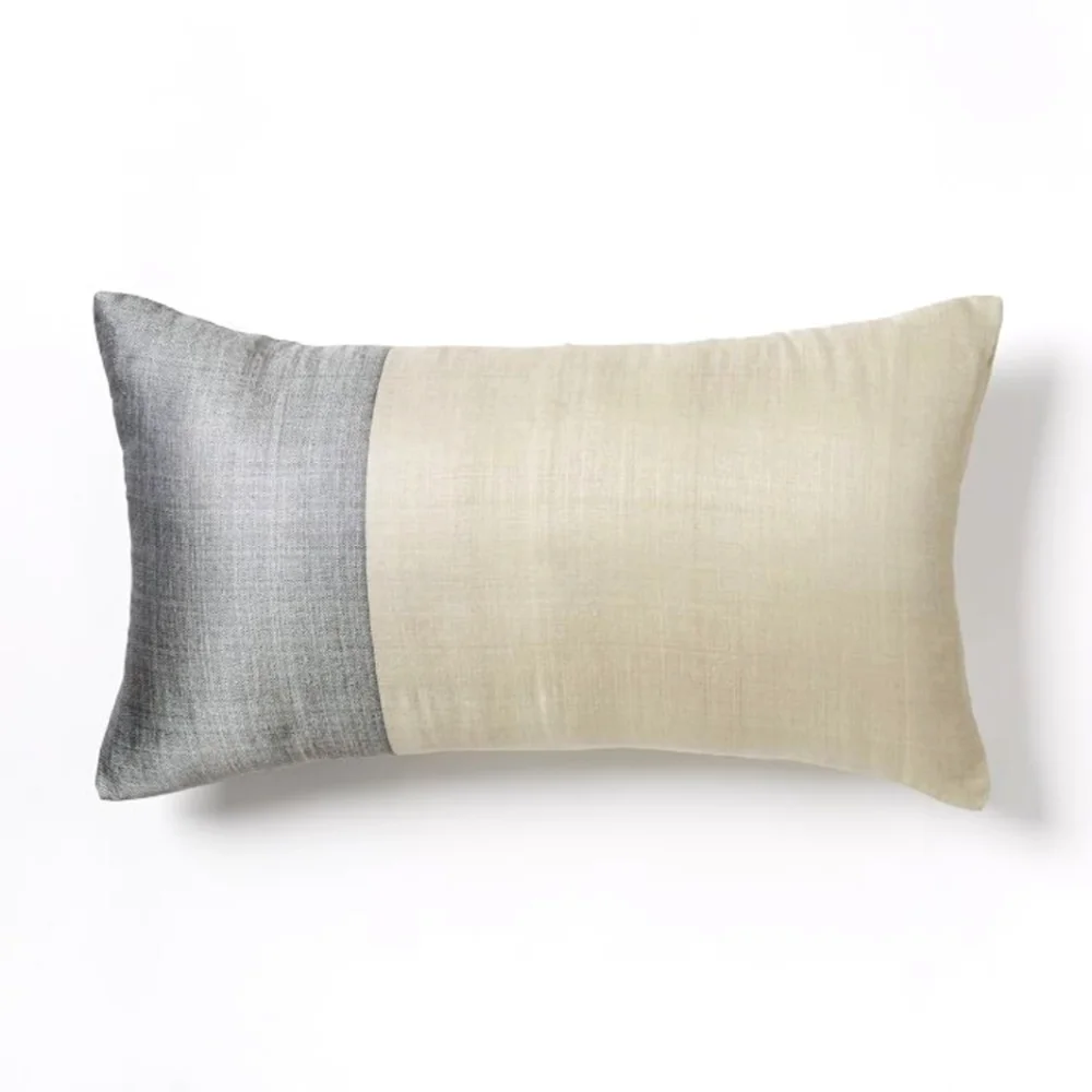 NWT SILK SARI ACCENT PILLOW COVER & PILLOW INSERT